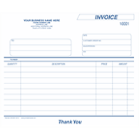 8.5x7 invoices