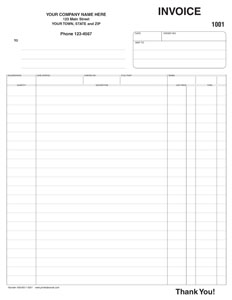 invoice template 8511-0001