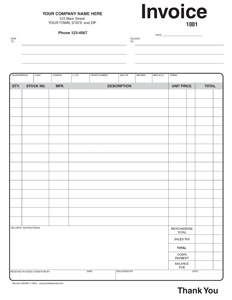 invoice template 8511-0003