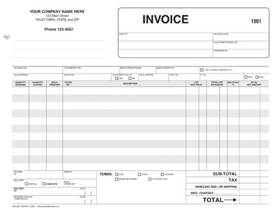 invoice template 8511-0004