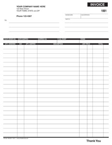 invoice template 8511-0010