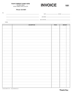 invoice template 8511-0011