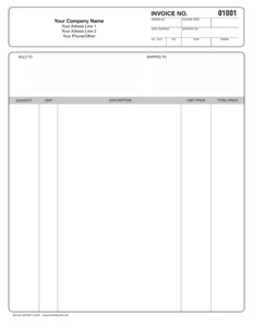 invoice template INV8511-0018