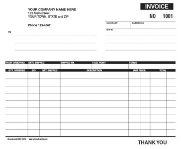 invoice template 857-0002