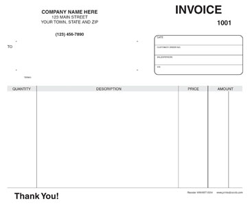 invoice template 857-0004