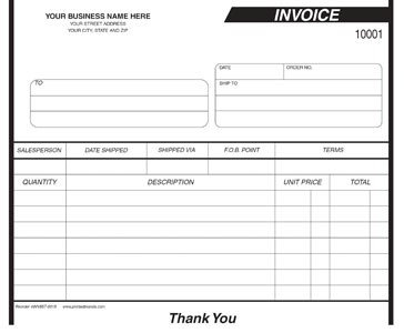 invoice template 857-0015