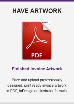 custom invoices upload artwork option