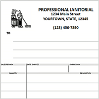 janitorial invoices