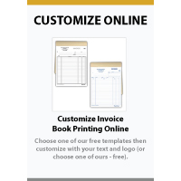 customize invoices book printing online