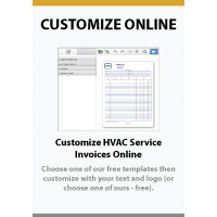 Custom HVAC Service Invoices