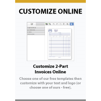 Custom 2 Part Invoices Online