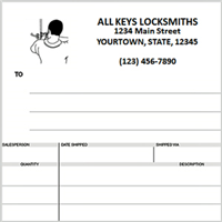 Locksmith Invoices