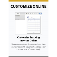 Custom Trucking Invoices Online