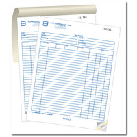 Custom HVAC Service Invoices 8.5 x 11