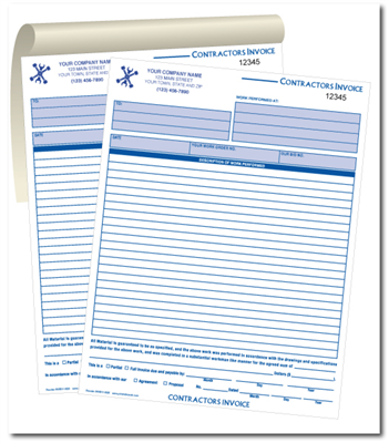 8.5 x 11 Custom Invoice #INV8511-0020