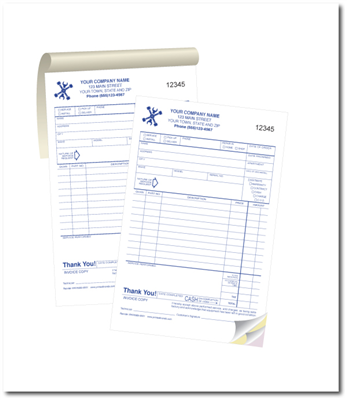 Custom Invoice 5.5 x 8.5 Template 1