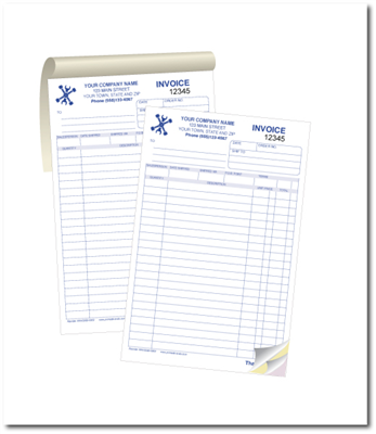 Custom Invoice 5.5 x 8.5 Template 3